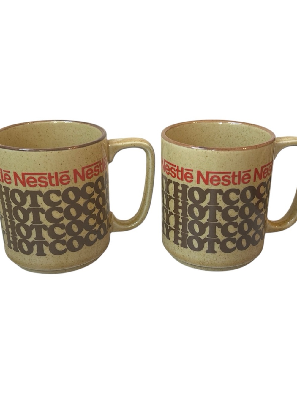 Vintage Nestle Hot Cocoa Mugs Set Of Two